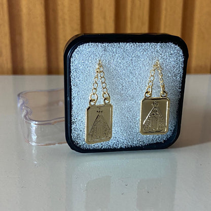 ESCAPULÁRIO DOURADO NOSSA SENHORA APARECIDA  (3 UNIDADES)