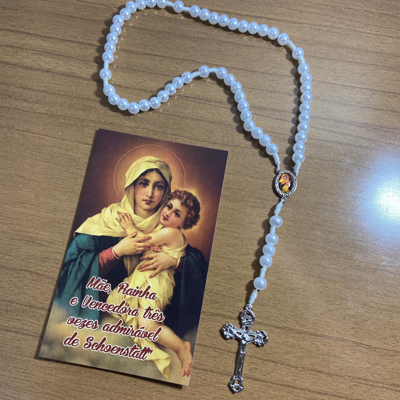 TERÇO PÉROLA MÃE RAINHA 8MM (1 UNIDADE)