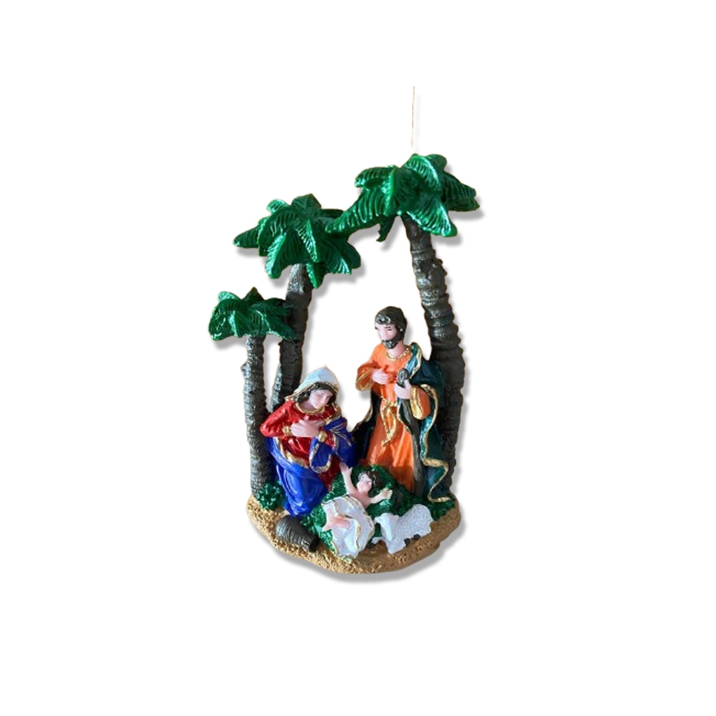 IMAGEM DE RESINA NACIONAL PRESÉPIO ÚNICO COQUEIRO 11,5CM (1 UNIDADE)