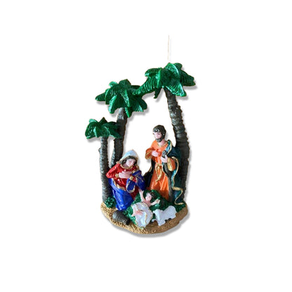 IMAGEM DE RESINA NACIONAL PRESÉPIO ÚNICO COQUEIRO 11,5CM (1 UNIDADE)