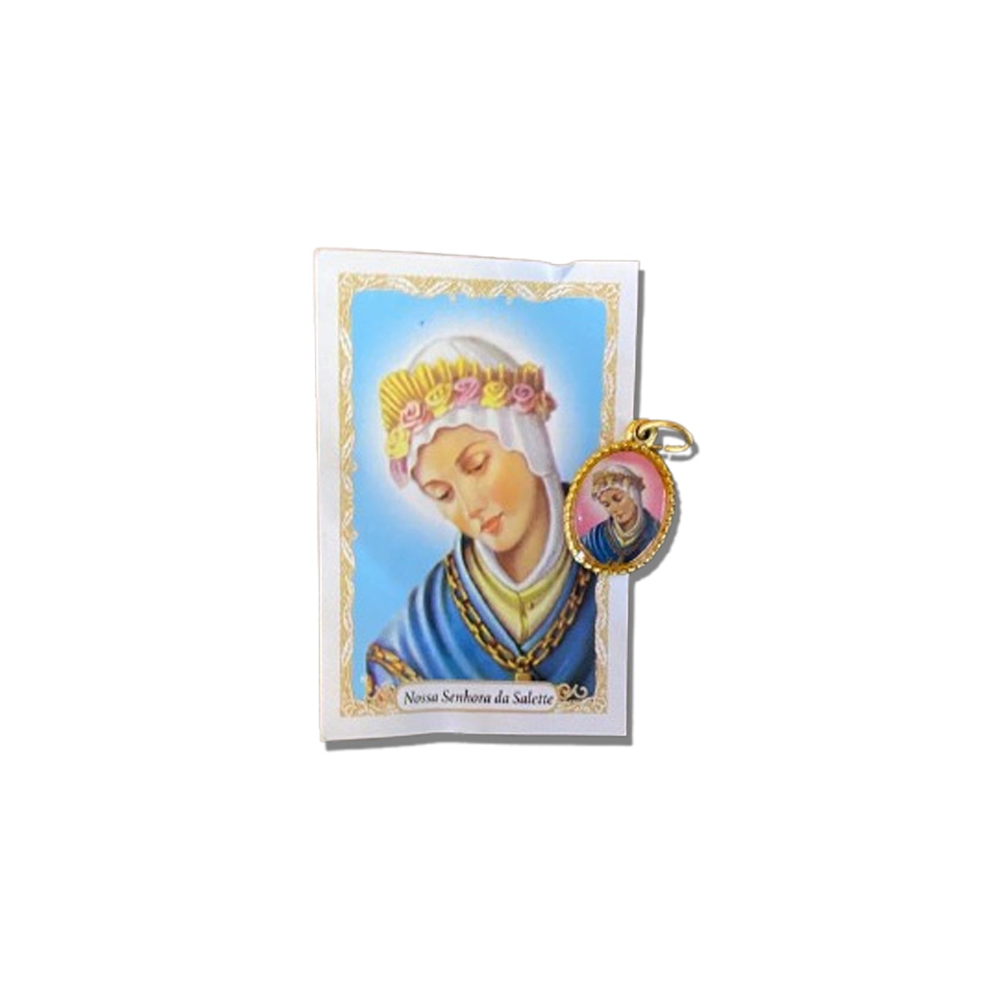 MEDALHA ALUMINIO NOSSA SENHORA DE SALETTE (36 UNIDADES)