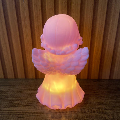 LUMINÁRIA LED ANJINHO ROSA 14CM (1 UNIDADE)