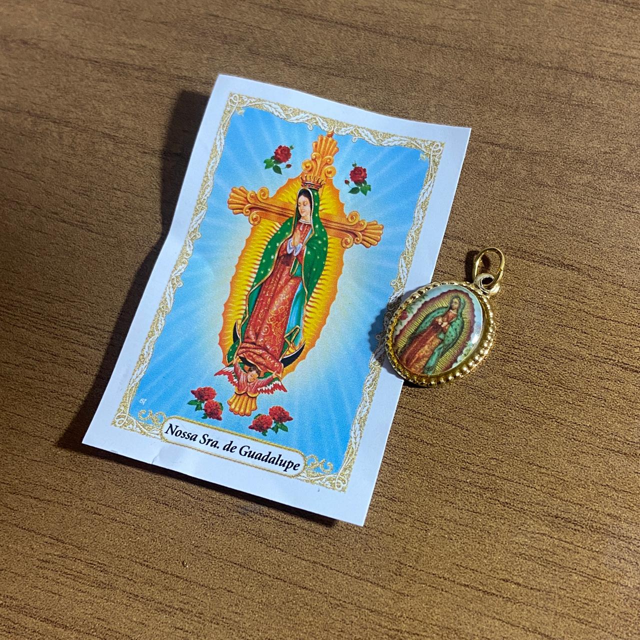 MEDALHA ALUMINIO NOSSA SENHORA DE GUADALUPE (36 UNIDADES)