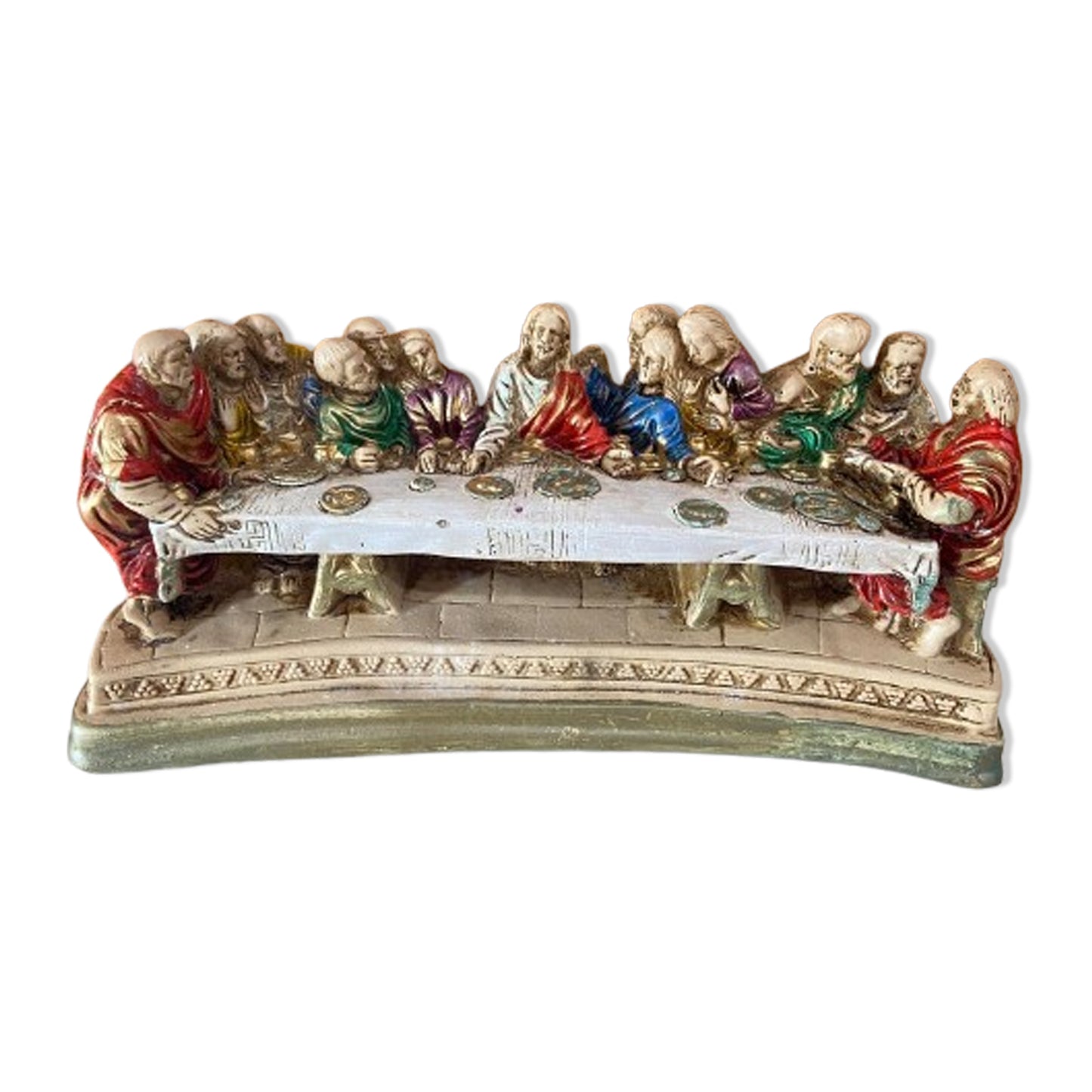 IMAGEM DE GESSO SANTA CEIA 16X35CM (1 UNIDADE)