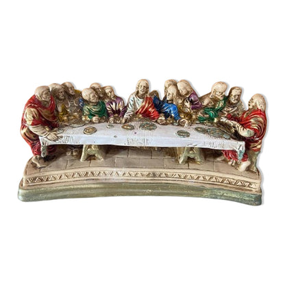 IMAGEM DE GESSO SANTA CEIA 16X35CM (1 UNIDADE)