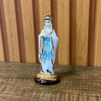 IMAGEM DE RESINA NACIONAL NOSSA SENHORA DE LOURDES 07CM (6 UNIDADES)