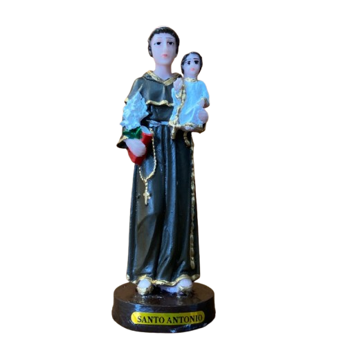 IMAGEM DE RESINA NACIONAL SANTO ANTÔNIO 14,5CM (1 UNIDADE)