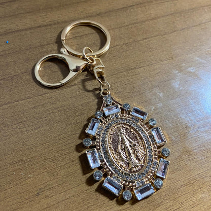 CHAVEIRO LUXO NOSSA SENHORA DAS GRAÇAS COM MOSQUETE MOD2 (6 UNIDADES)