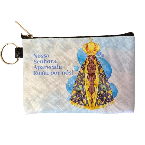 BOLSA PORTA MOEDAS NOSSA SENHORA APARECIDA MOD2 (1 UNIDADE)