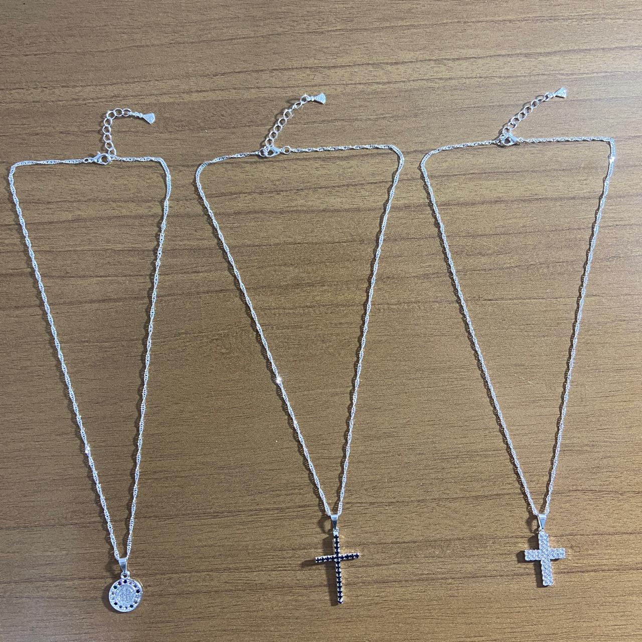 CORRENTE PRATEADA MODELOS SORTIDOS ( 3 UNIDADES)