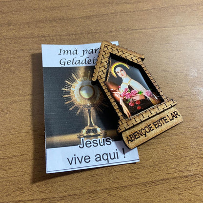 IMÃ MDF CASA NOSSA SANTA TERESINHA (3 UNIDADES)
