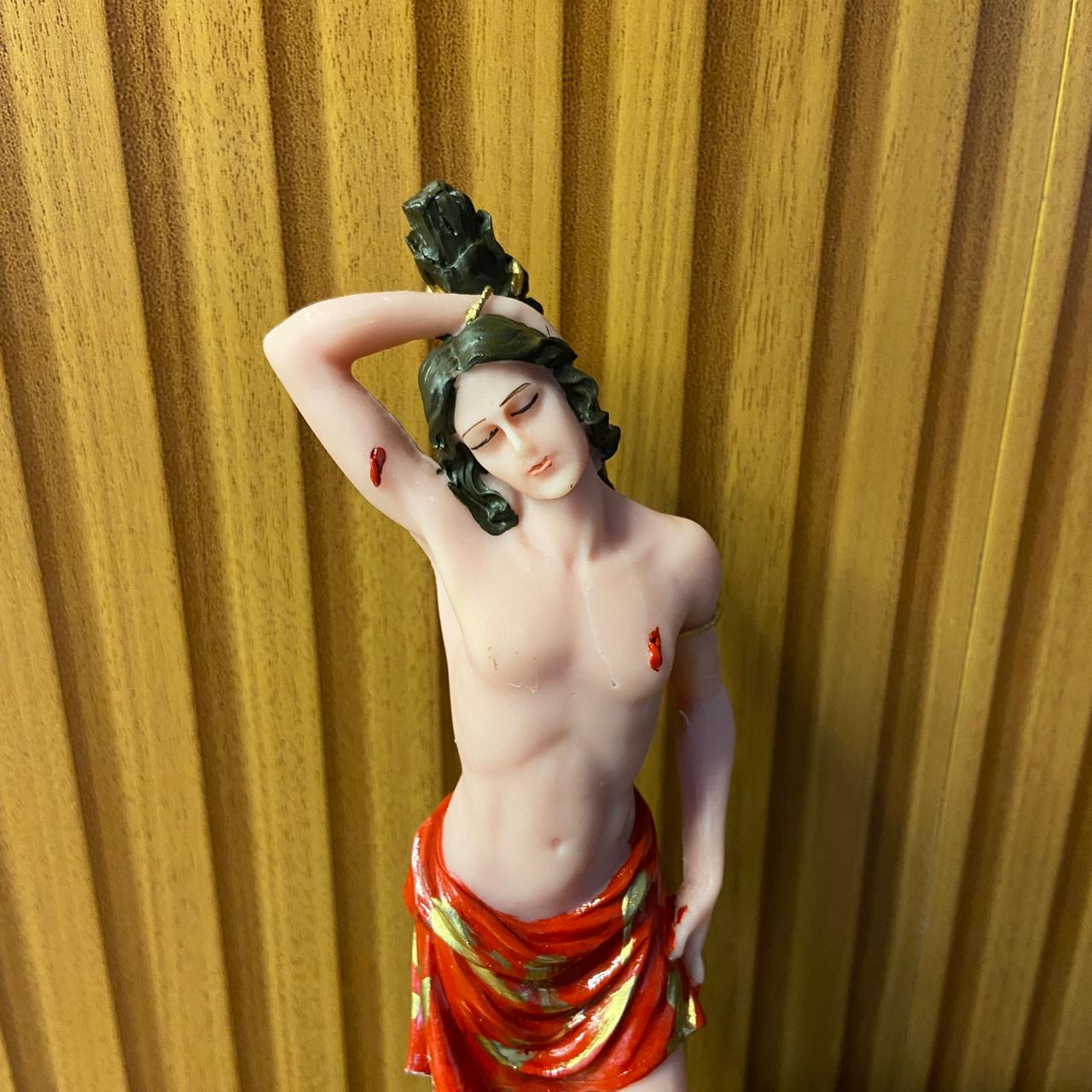 IMAGEM DE RESINA NACIONAL SÃO SEBASTIÃO 20CM (1 UNIDADE)