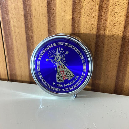 TECA AZUL ESCURO NOSSA SENHORA APARECIDA (1 UNIDADE)