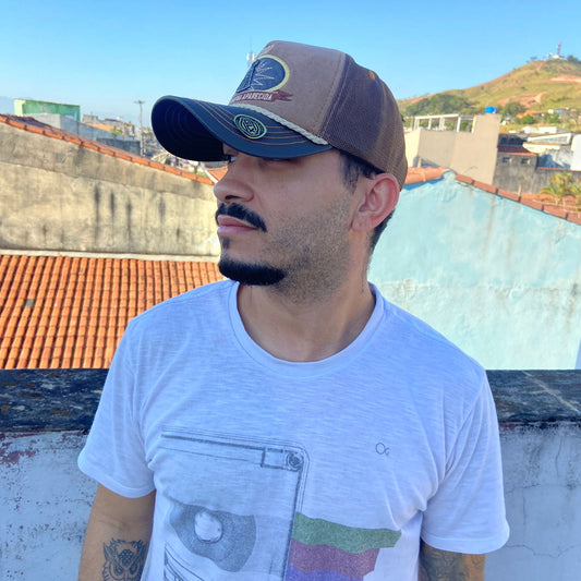 BONÉ NOSSA SENHORA APARECIDA BORDADO  COM MEDALHA MOD6  (1 UNIDADES)