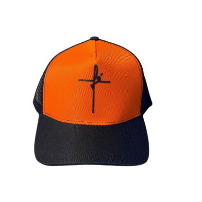 BONÉ FÉ LARANJA E PRETO (1 UNIDADES)