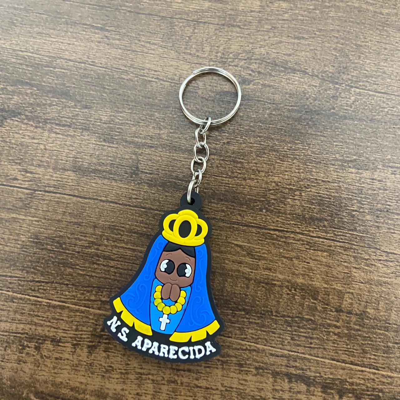 CHAVEIRO EMBORRACHADO NOSSA SENHORA APARECIDA MOD2 (12 UNIDADES)