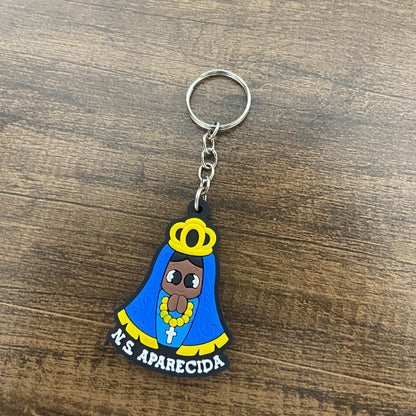 CHAVEIRO EMBORRACHADO NOSSA SENHORA APARECIDA MOD2 (12 UNIDADES)