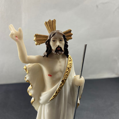 IMAGEM DE RESINA NACIONAL JESUS RESSUSCITADO 14CM (1 UNIDADES)