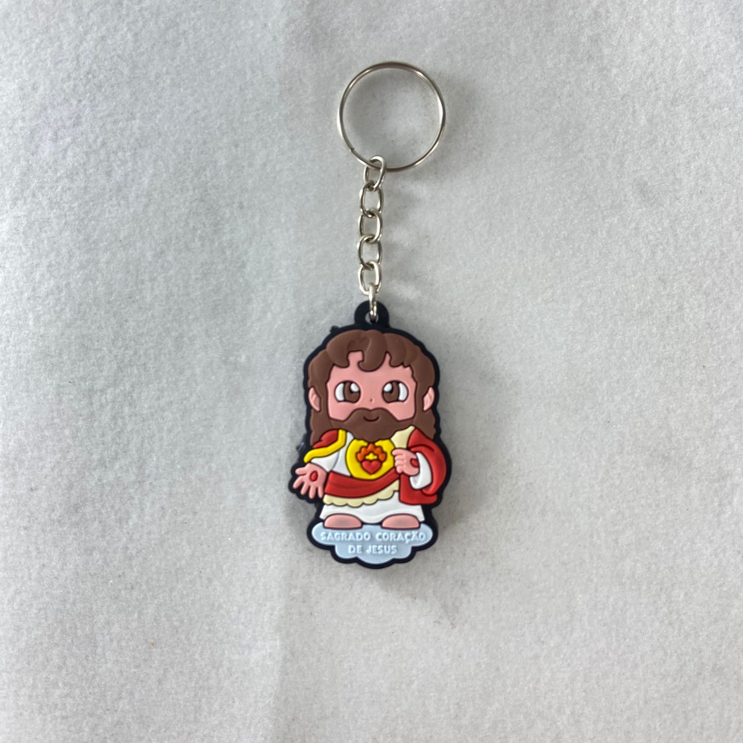 CHAVEIRO EMBORRACHADO SAGRADO CORAÇÃO DE JESUS MOD2 (12 UNIDADES)