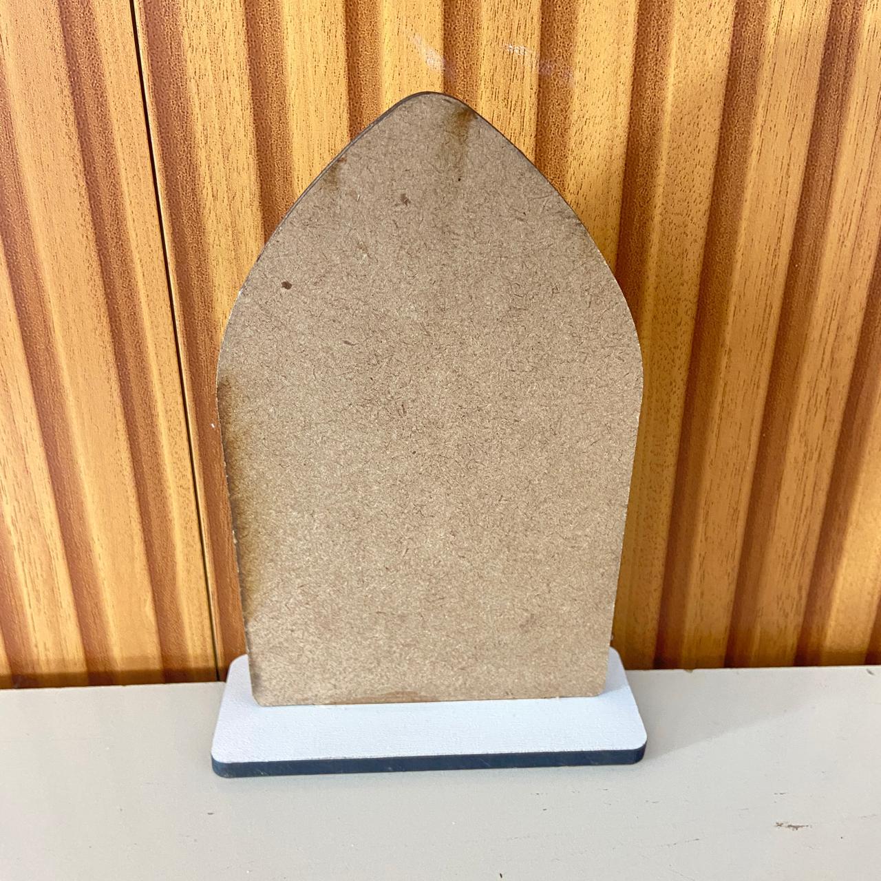 CAPELA MDF VITRAL NOSSA SENHORA DAS GRAÇAS 18CM (1 UNIDADE)