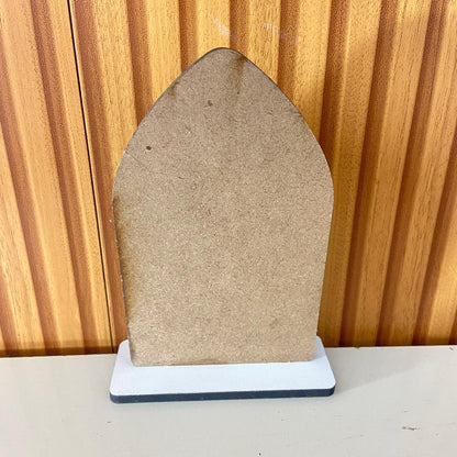 CAPELA MDF VITRAL NOSSA SENHORA DAS GRAÇAS 18CM (1 UNIDADE)