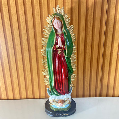 IMAGEM DE RESINA NACIONAL NOSSA SENHORA DE GUADALUPE 32CM (1 UNIDADE)