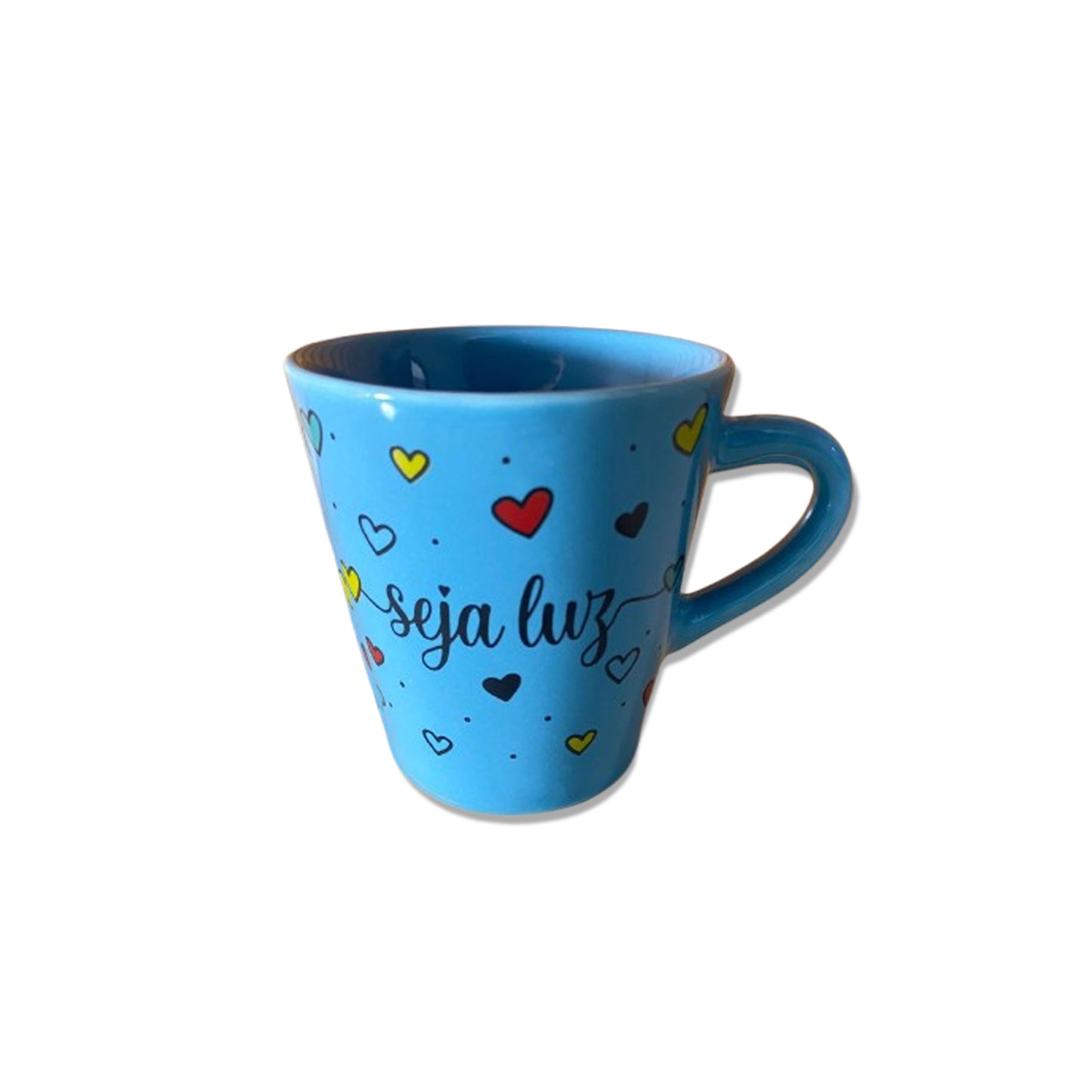 XÍCARA AZUL MOD1 SEJA LUZ 120ML (1 UNIDADE)