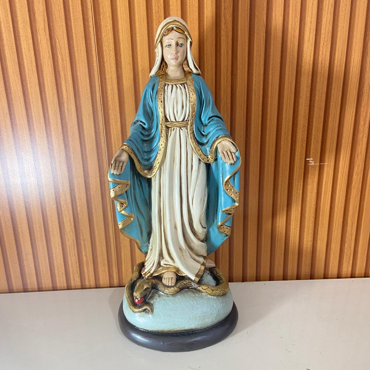 IMAGEM DE GESSO NOSSA SENHORA DAS GRAÇAS 40CM (1 UNIDADE)