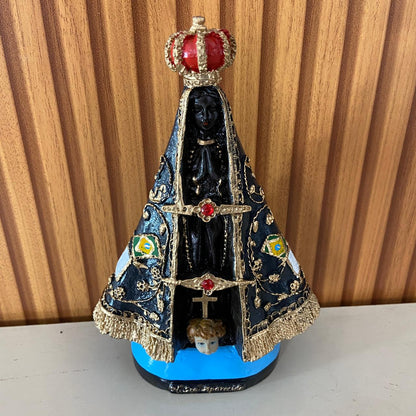 IMAGEM DE RESINA NACIONAL NOSSA SENHORA APARECIDA 20,5CM (1 UNIDADE)