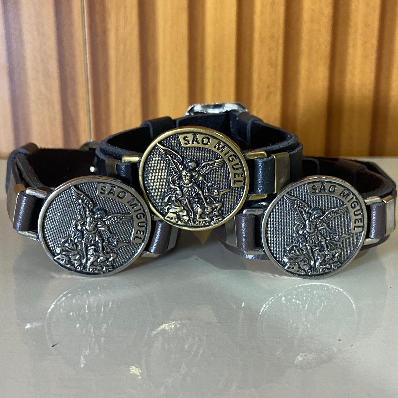 PULSEIRA COURO SÃO MIGUEL ARCANJO SORTIDOS (6 UNIDADES)