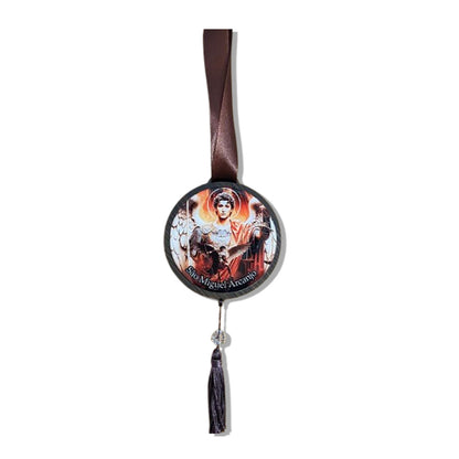 ADORNO ÚNICO REDONDO SÃO MIGUEL ARCANJO (1 UNIDADE)