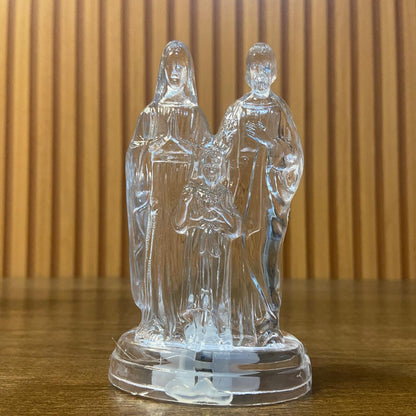 IMAGEM DE ACRÍLICO SAGRADA FAMÍLIA COM LED 11CM (1 UNIDADE)