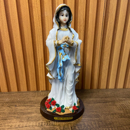 IMAGEM DE RESINA NACIONAL NOSSA SENHORA DE LOURDES 20CM (1 UNIDADE)