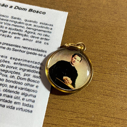 MEDALHA DUPLA FACE DOM BOSCO (12 UNIDADES)