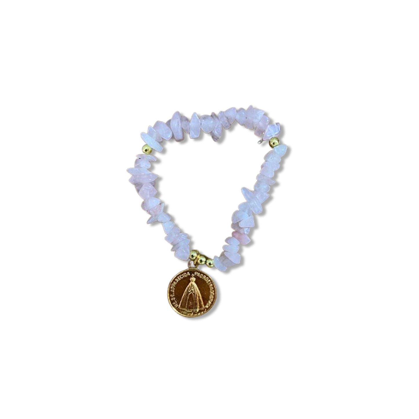PULSEIRA CRISTAL ROSA NOSSA SENHORA APARECIDA  ( 1 UNIDADE)