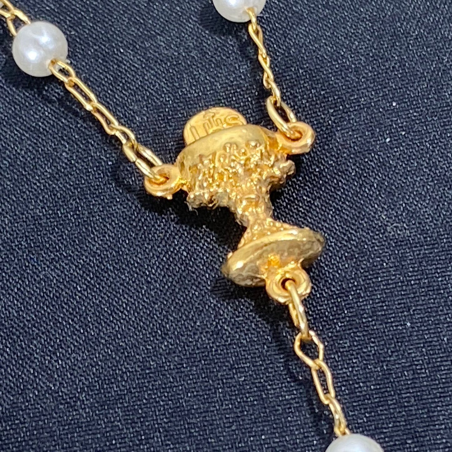 TERÇO PÉROLA COM CÁLICE 6MM (1 UNIDADE)