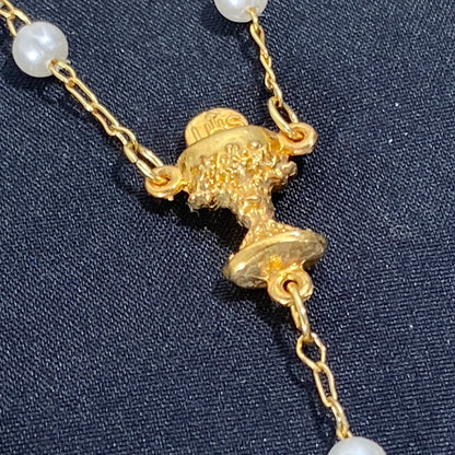 TERÇO PÉROLA COM CÁLICE 6MM (1 UNIDADE)