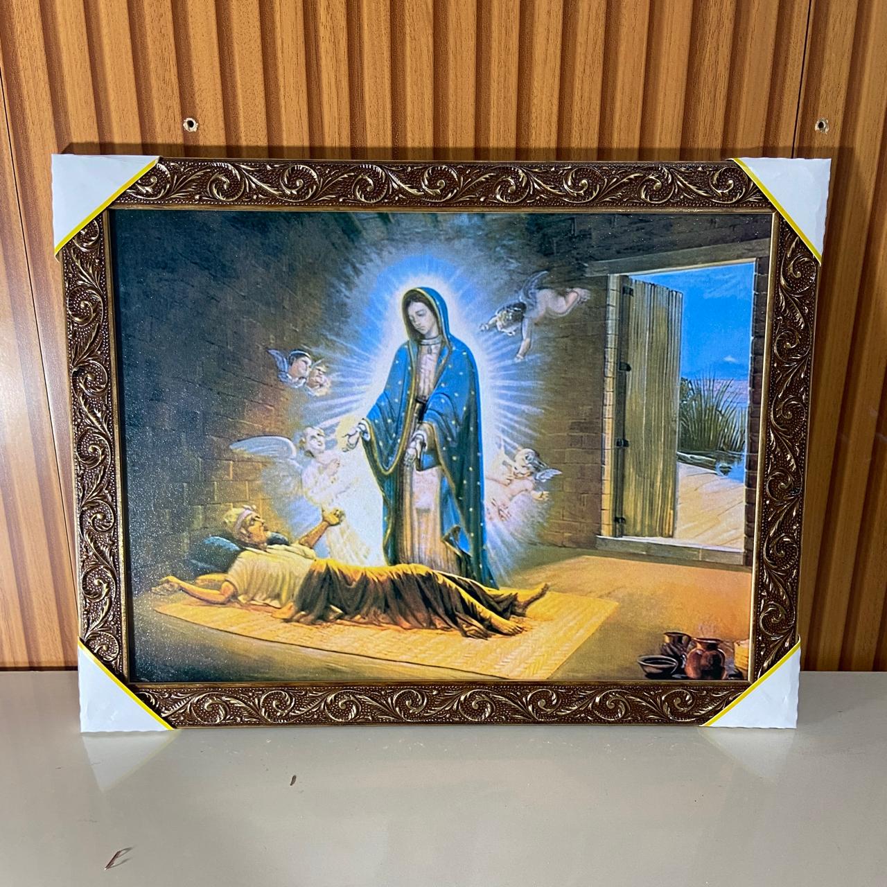 QUADRO COM MOLDURA RESINADO NOSSA SENHORA DE GUADALUPE 34CMX44CM (1 UNIDADE)