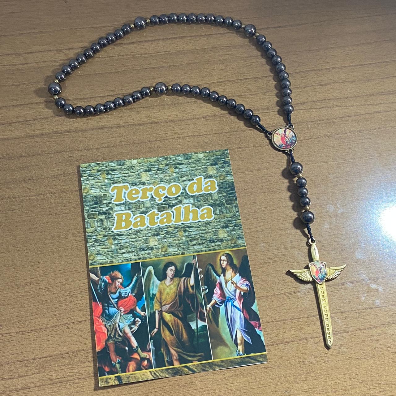 TERÇO ESPADA DE SÃO MIGUEL ARCANJO 8MM (1 UNIDADE)