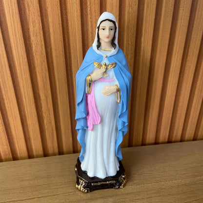 IMAGEM DE RESINA NACIONAL NOSSA SENHORA GRÁVIDA 20CM (1 UNIDADE)