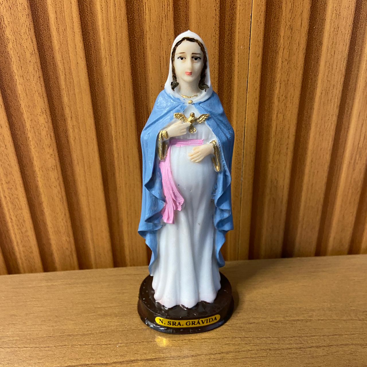 IMAGEM DE RESINA NACIONAL NOSSA SENHORA GRÁVIDA 15CM (1 UNIDADE)