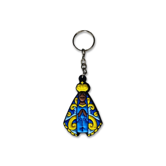 CHAVEIRO EMBORRACHADO NOSSA SENHORA APARECIDA MOD4 (12 UNIDADES)
