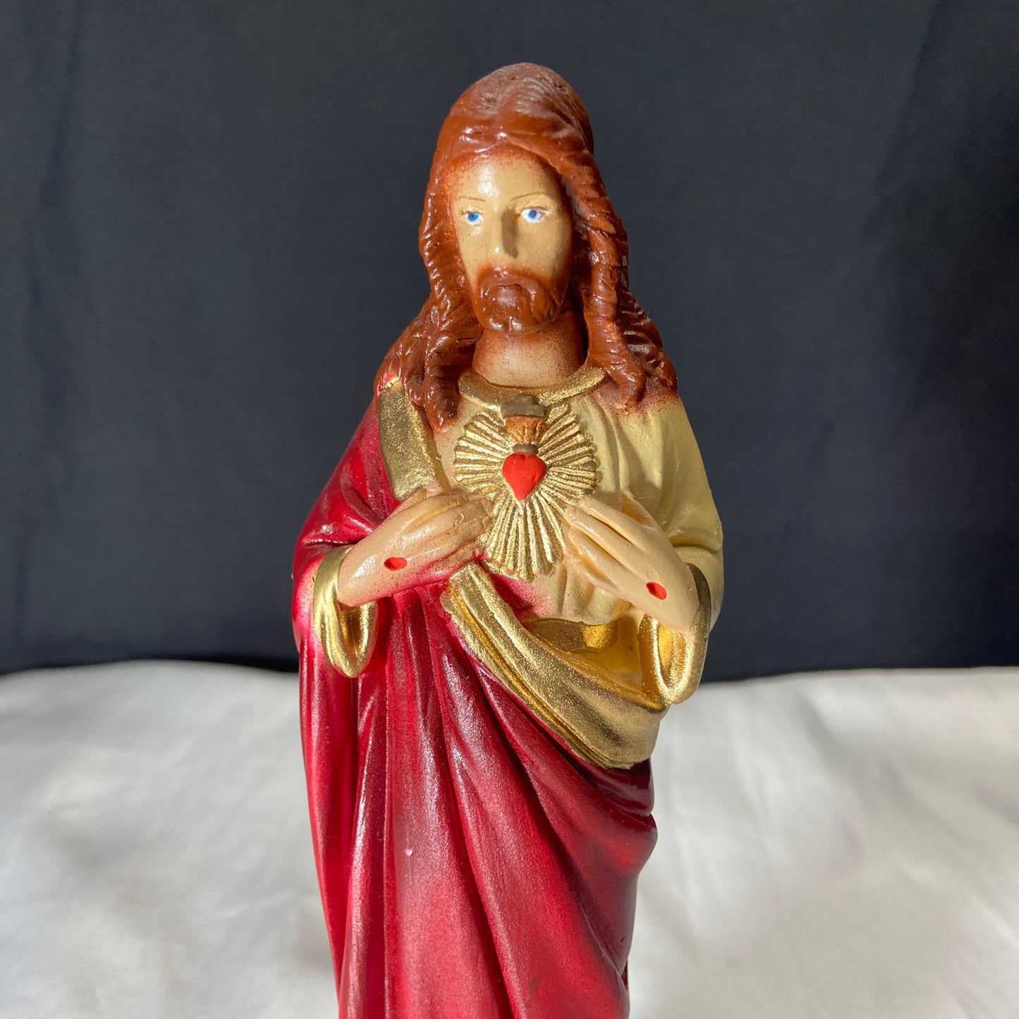 IMAGEM DE GESSO SAGRADO CORAÇÃO DE JESUS 22CM (1 UNIDADE)