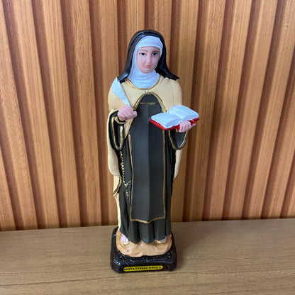 IMAGEM DE RESINA NACIONAL SANTA TERESA D'AVILA 21CM (1 UNIDADE)