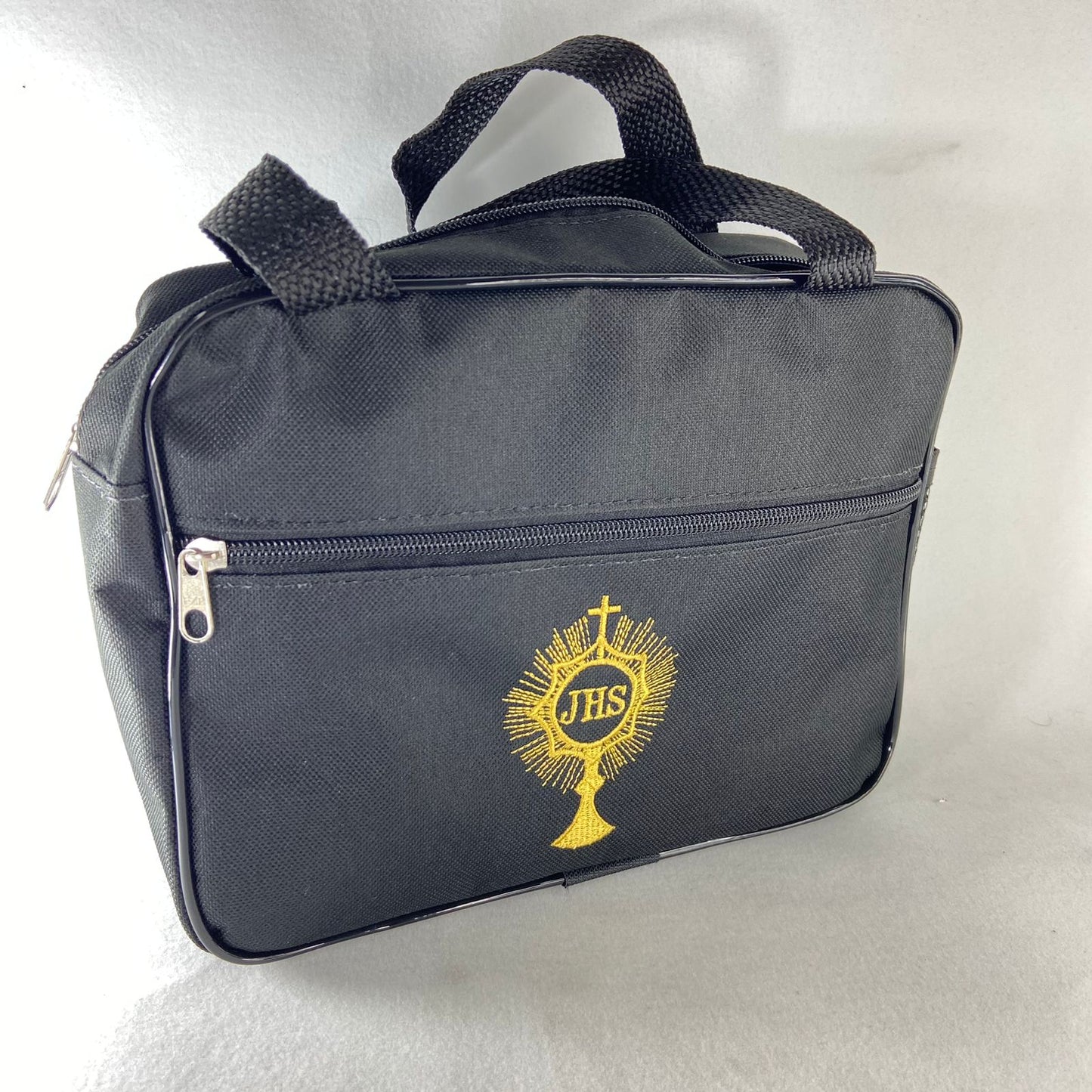 BOLSA PORTA BIBLIA PRETA OSTENSÓRIO 20X25 (1 UNIDADE)