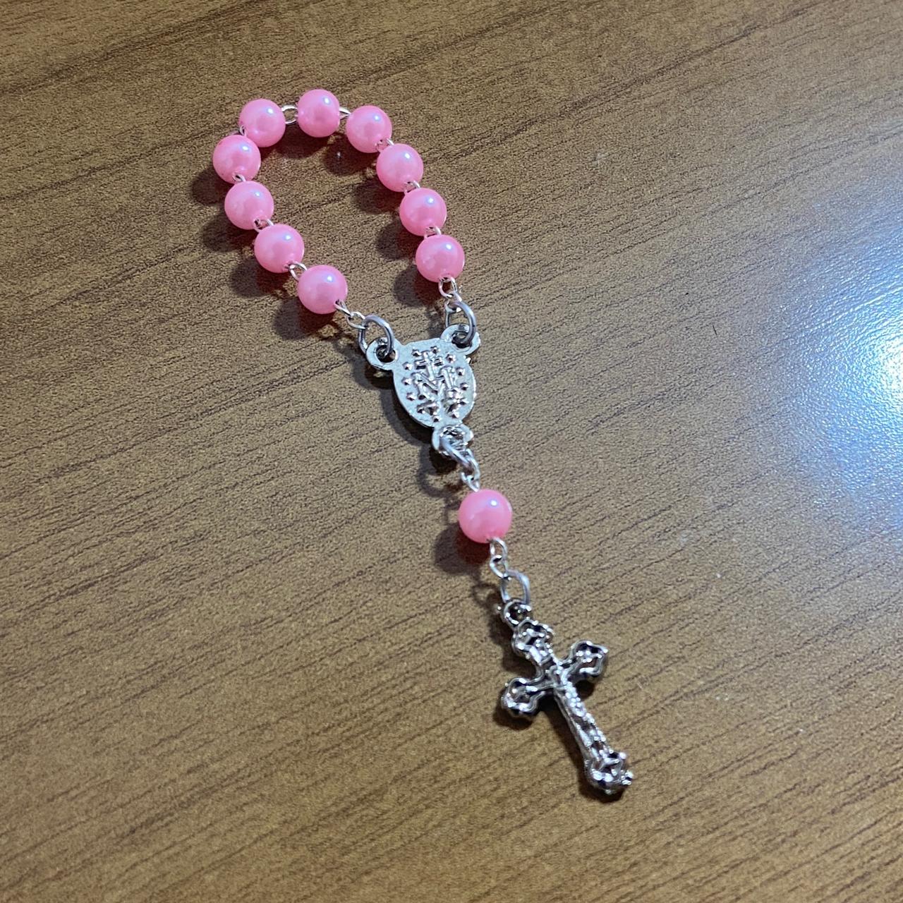 DEZENA DE DEDO PEROLA ROSA 6MM (12 UNIDADES)