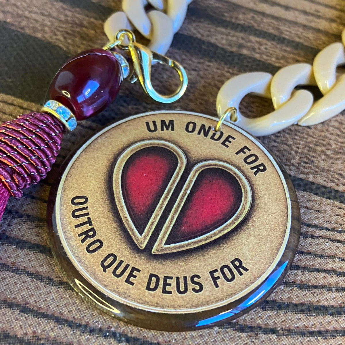 ELO DA CONSAGRAÇÃO  MEDALHÃO RESINADO DO CASAL (1 UNIDADE)