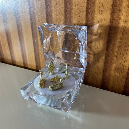 MINI PRESÉPIO ACRÍLICO NA CAIXINHA 04CM (1 UNIDADE)