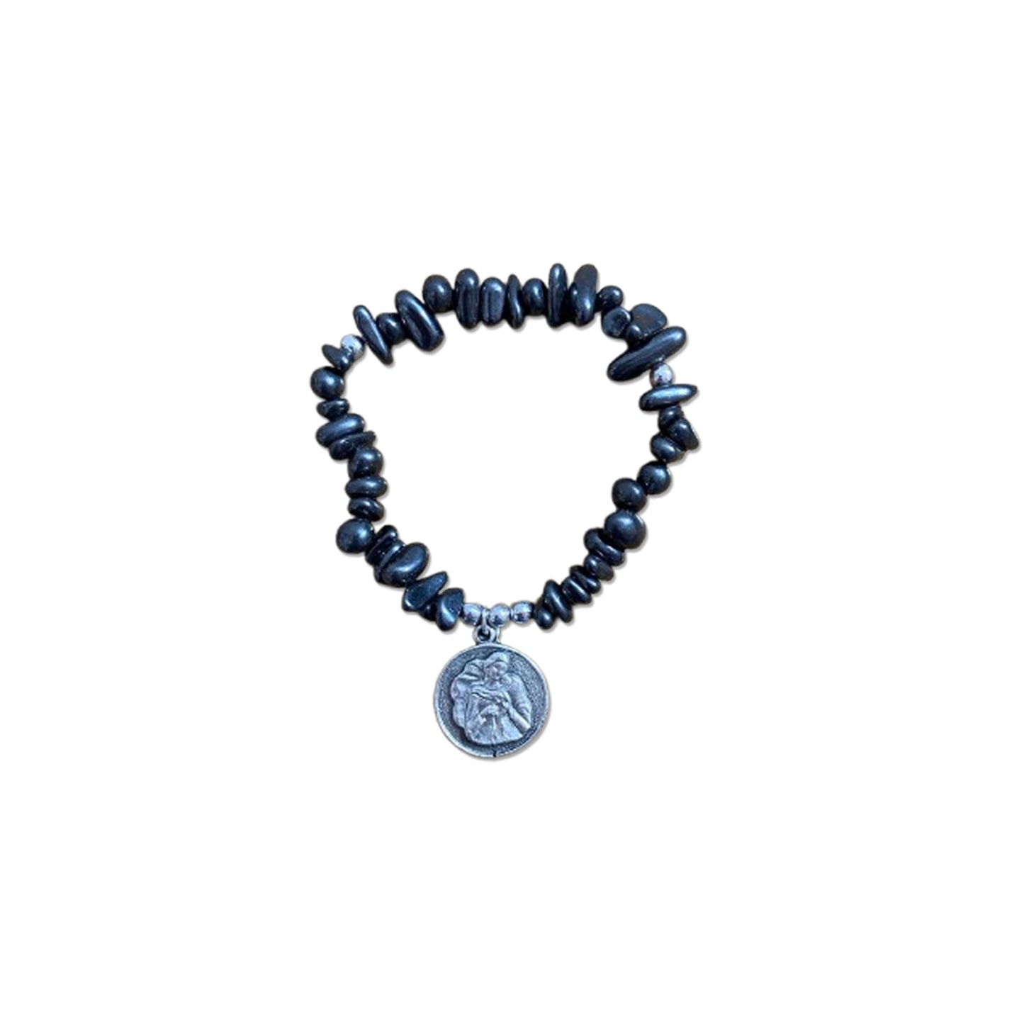 PULSEIRA HEMATITA NOSSA SENHORA  DESATADORA DOS NÓS E DIVINO ESÍRITO SANTO  ( 1 UNIDADE)