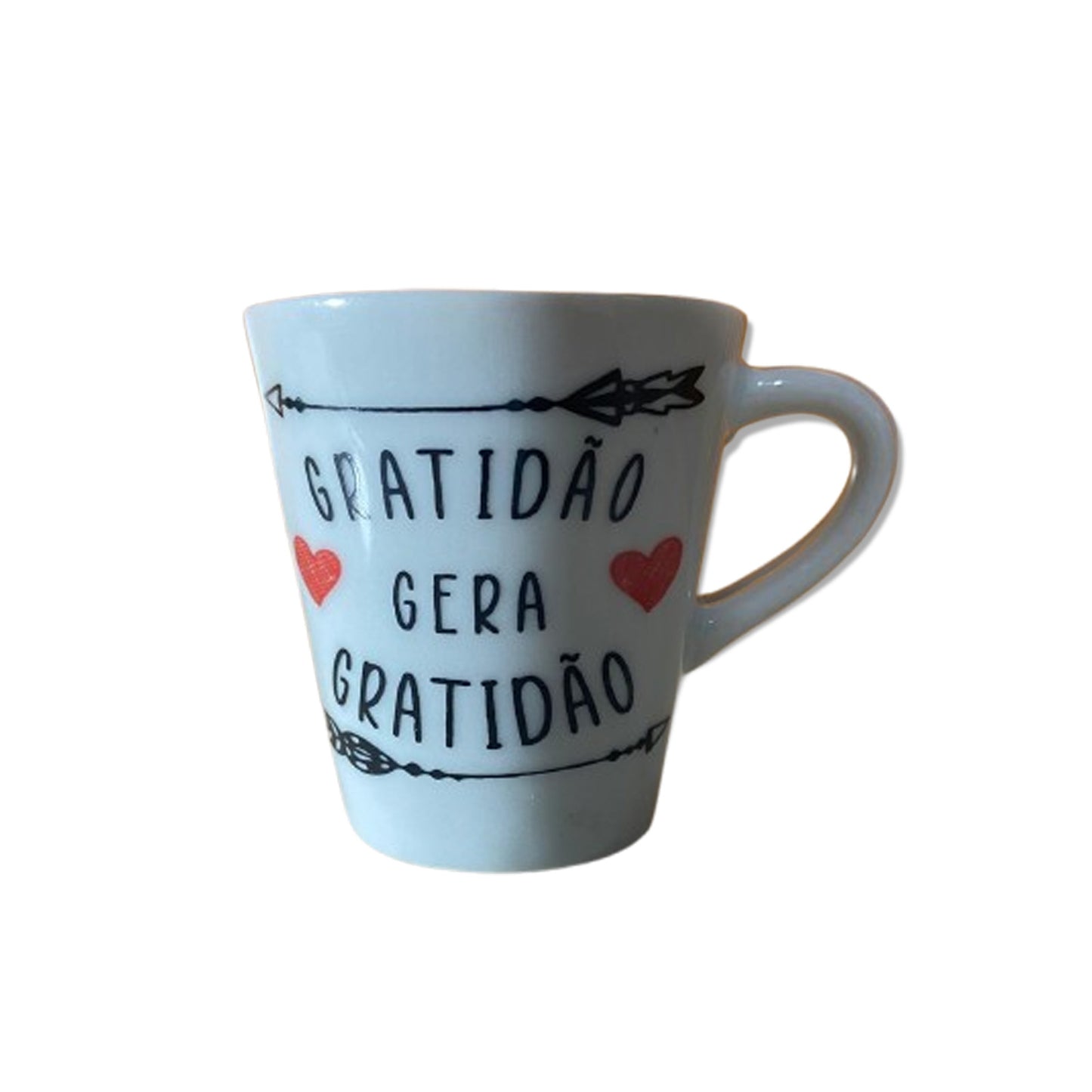 XÍCARA BRANCA GRATIDÃO GERA GRATIDÃO 120ML (1 UNIDADE)